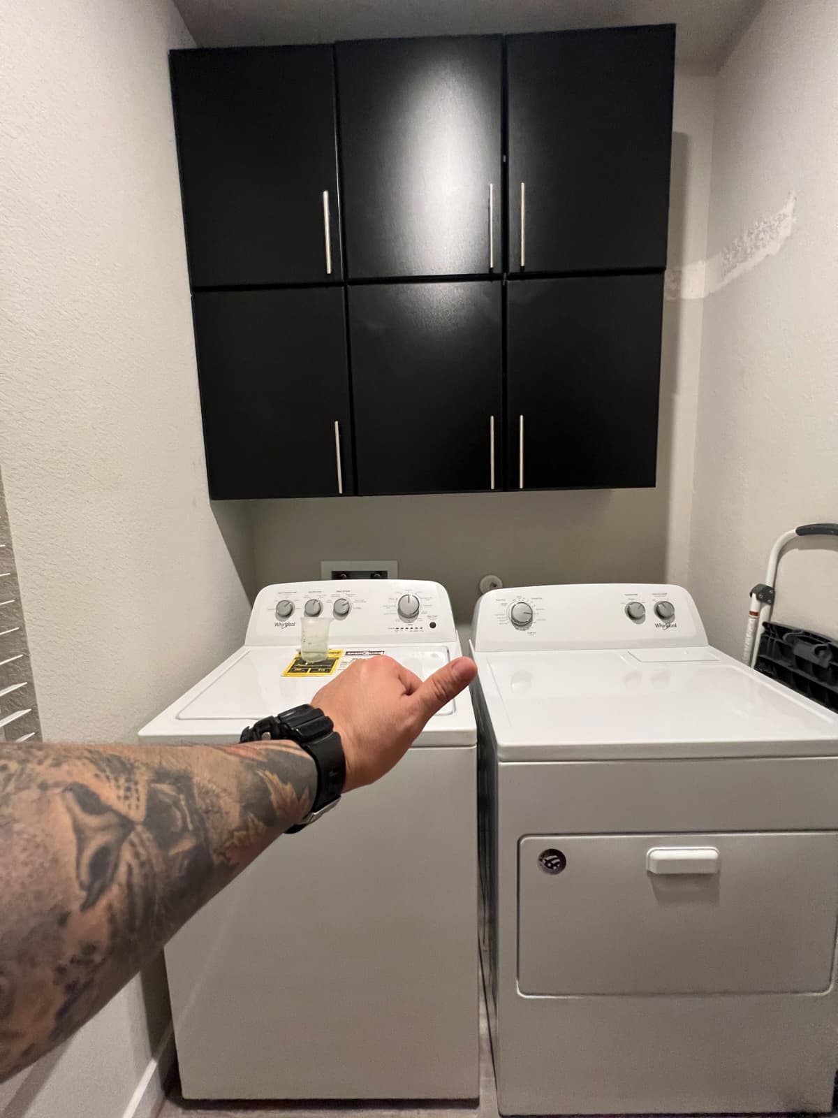 After — finished cabinet install