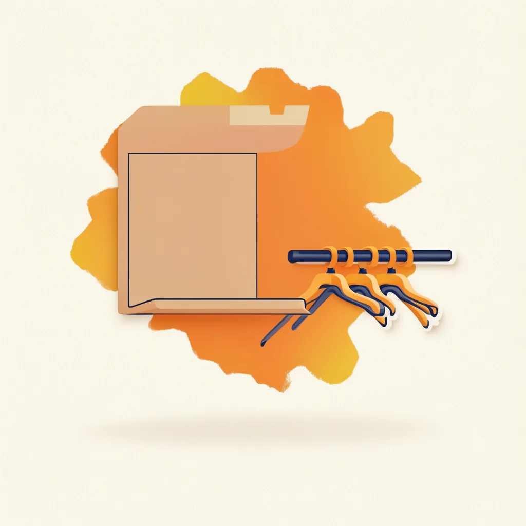 Closet Storage Setup illustration